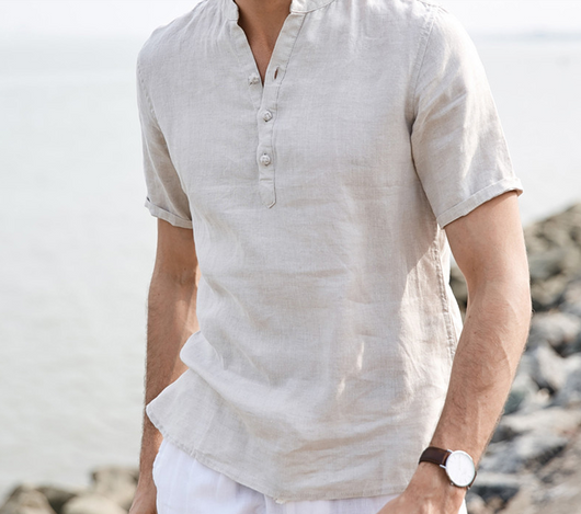 Camiseta de Algodón Puro para Hombre