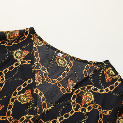 Camiseta de Cadena Impresa de Manga Larga - Image 5