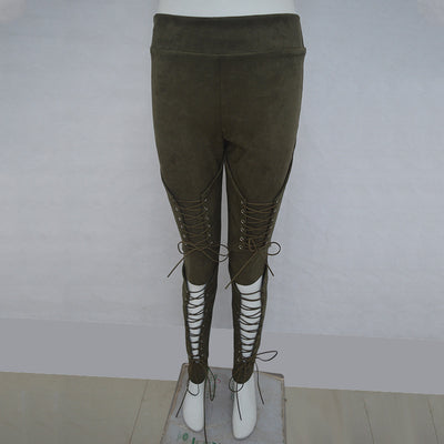 Pantalones de Pana Terciopelada con Cordones - Image 6