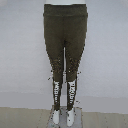 Pantalones de Pana Terciopelada con Cordones - Image 6