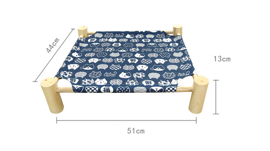 Cama de Camping de Madera para Gatos con Arenero Integrado - Image 3