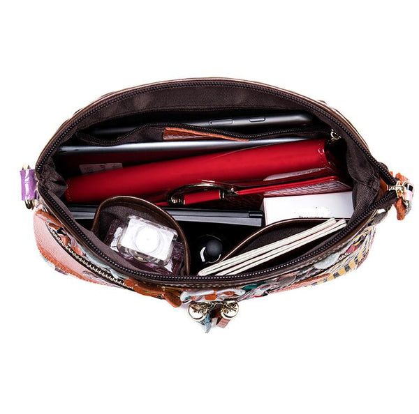 Bolso de Cuero Genuino para Mujer - Estilo Hombro Premium