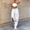 Jeans Blancos Rotos para Mujer Estilo Europeo