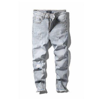 Jeans Premium Azul Claro con Roturas y Stretch - Image 4