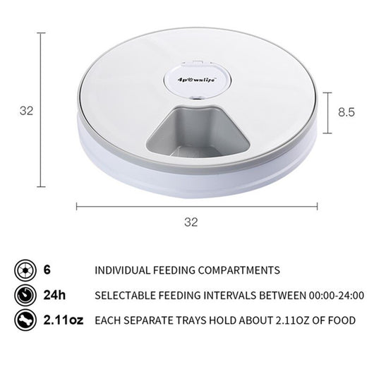 Comedero Automático Inteligente para Perros y Gatos con Música y 6 Compartimentos - Image 5