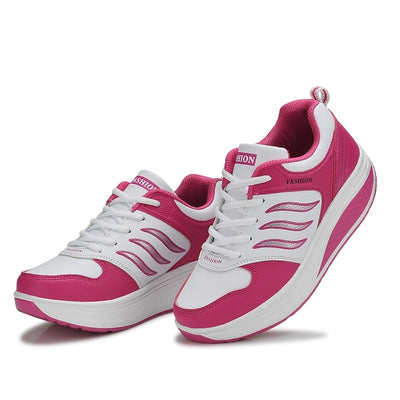 Tenis de Cuero Transpirable con Plataforma Elevada para Mujer - Image 5