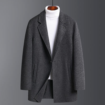 Abrigo de Lana Reversible Slim Fit para Hombre