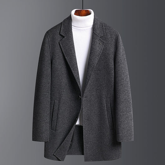 Abrigo de Lana Reversible Slim Fit para Hombre