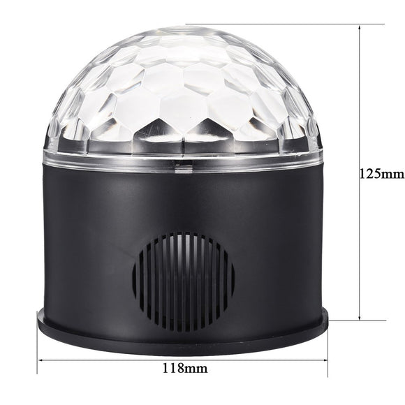 Bola Mágica de Luces DJ con 9 Colores, Bluetooth y Control por Sonido