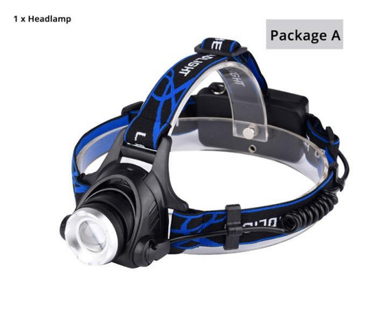 Linterna Frontal LED Inteligente con Sensor y Carga USB para Pesca y Actividades Nocturnas