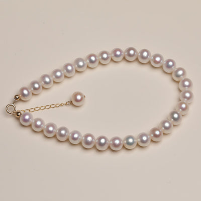Pulsera de Perlas de Agua Dulce Natural - Image 2