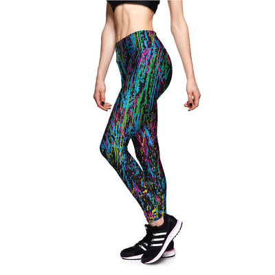 Leggings Estampado Graffiti Digital Cintura Alta 7/8 - Image 5
