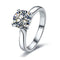 Anel de Noivado Feminino de Quatro Garras com Diamante de 1,5 Quilates