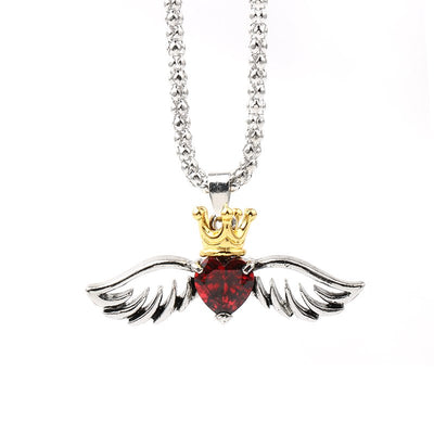 Collar Colgante Araña Viuda Negra Gótico Punk Vintage para Hombre con Cristal Rojo Grande - Image 4