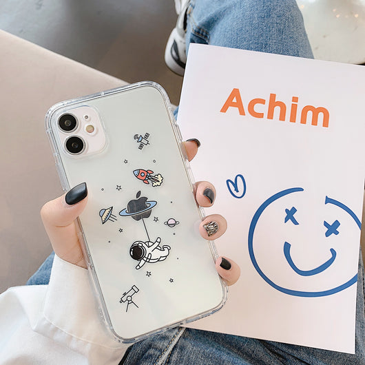 Funda para teléfono transparente con diseño de astronauta - Image 7