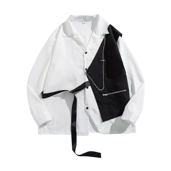 Chaleco Camisa Manga Larga para Hombre
