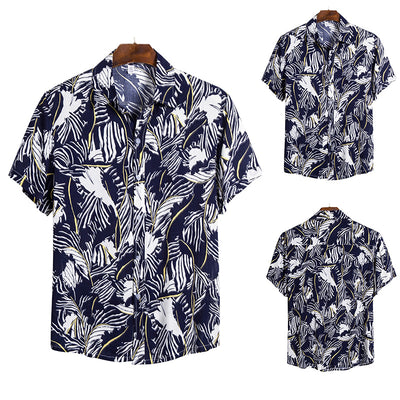 Camisa Casual Hombre a Rayas Manga Corta - Image 4