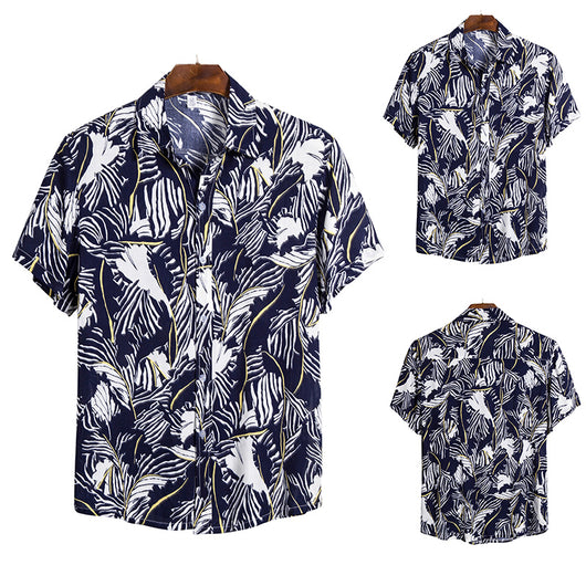 Camisa Casual Hombre a Rayas Manga Corta - Image 4