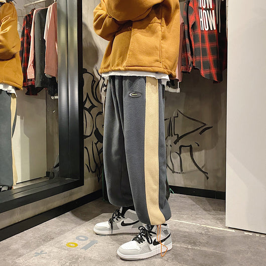 Pantalones Casuales de Terciopelo Cálido con Tirantes Acolchados - Image 11