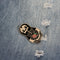 Creative skull dolls totem girl cartoon brooch D