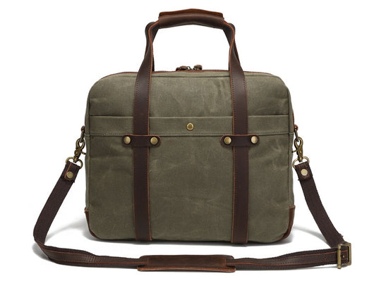 Maletín Vintage de Lona Encerada para Hombre - Image 22