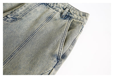 Pantalones Vaqueros Retro Lavados Baggy Straight para Hombre y Mujer - Image 16