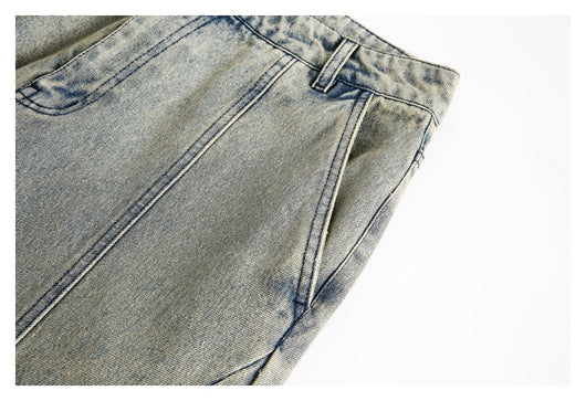 Pantalones Vaqueros Retro Lavados Baggy Straight para Hombre y Mujer - Image 16