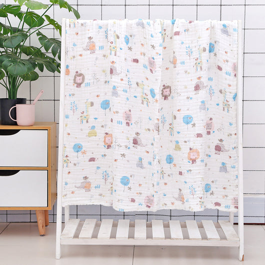 Toalla de Baño para Bebé con Acolchado Seersucker de Seis Capas - Image 20