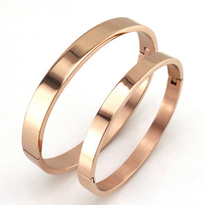 Pulsera de oro rosado pulida - Image 3