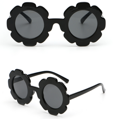 Gafas de sol infantiles marco redondo con flores - Diseño personalizado para niñas - Image 3