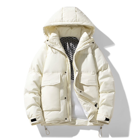 Abrigo de Plumón de Pato Blanco Unisex - Chaqueta Térmica Oversized - Image 3