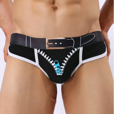 Calzoncillos Hombre Algodón con Estampa, Bolsa Convexa y Cierre - Image 2