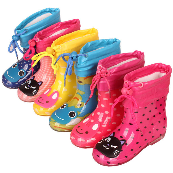 Botas de lluvia antideslizantes para niños