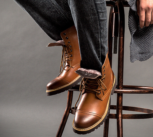 Botas Martin de Cuero para Hombre - Zapatos de Piel Auténtica - Image 5