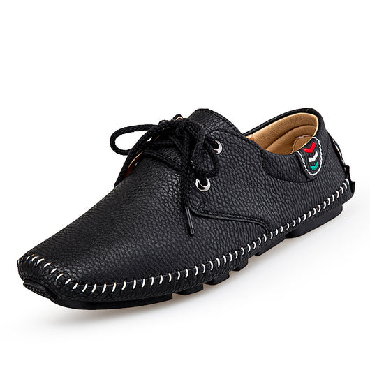 Zapatillas de Cuero Casual para Hombre - Estilo Británico - Image 4