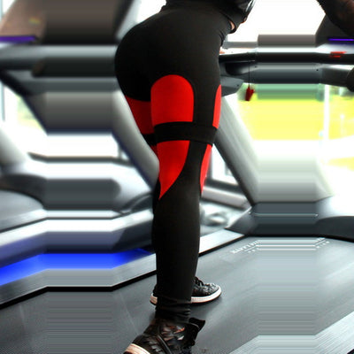 Pantalones de yoga para mujer con panel de malla - Image 2