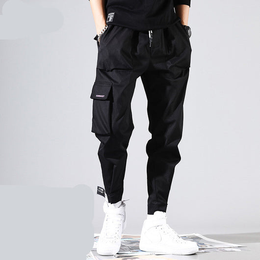 Pantalones deportivos con cierre de velcro para hombre