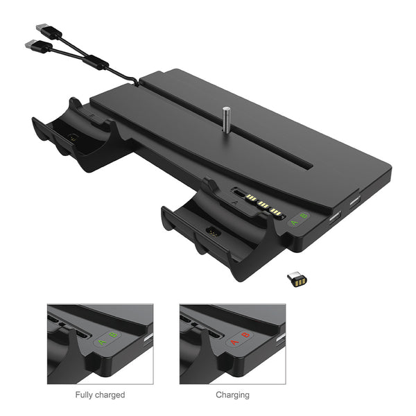 Soporte Multifunción PS5 con Cargador de Controles y Base Organizadora