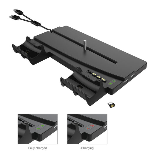 Soporte Multifunción PS5 con Cargador de Controles y Base Organizadora
