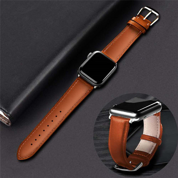 Correa de Reloj Cuero Genuino Bicolor - Pulsera Premium de Cuero Vacuno