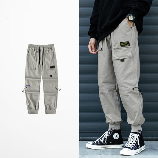 Pantalones Harem Sueltos para Hombre - Corte Cropped Ligero - Image 11