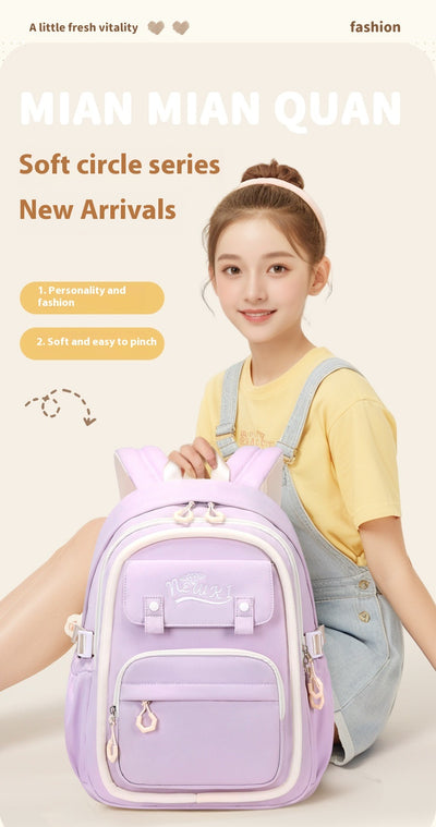 Mochila Escolar Impermeable de Gran Capacidad y Múltiples Compartimentos para Niñas - Image 13