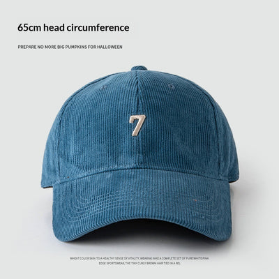 Gorra de Béisbol Pana Ancha Elegante y Versátil para Hombre - Image 3
