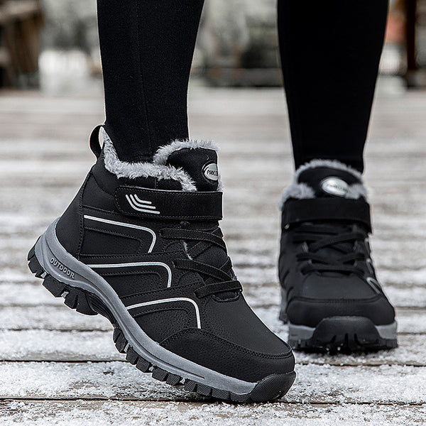 Zapatos de Caminar Impermeables para Adultos Mayores - Cuero Resistente