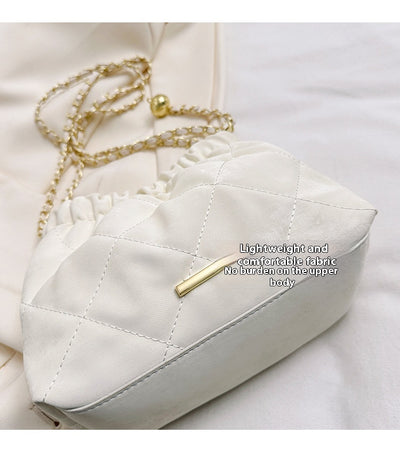Bolsa Mensajera de Cadena Rombo Elegante para Viajero - Image 12