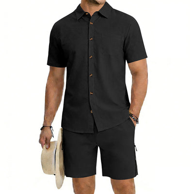 Conjunto de Dos Piezas: Camisa Manga Corta y Shorts con Cordón - Image 6