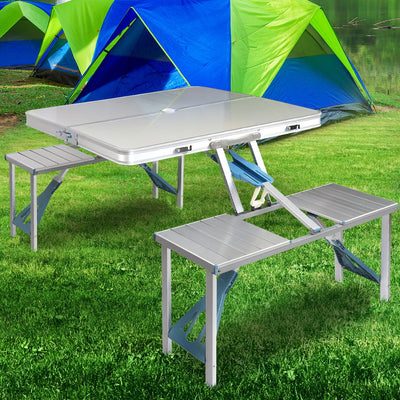 Mesa y Silla Plegable de Aluminio para Camping, Asados y Picnics - Image 8