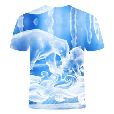 Playera Retro Suelta Estampada de Manga Corta - Image 10