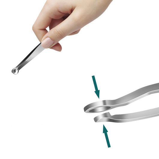 Tijeras de Precisión para Cejas y Vello Nasal - Acero Inoxidable - Image 16