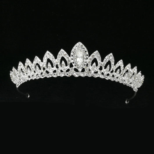Diadema de Novia con Cristales Ojo de Caballo - Joyería Nupcial Europea y Americana - Image 18